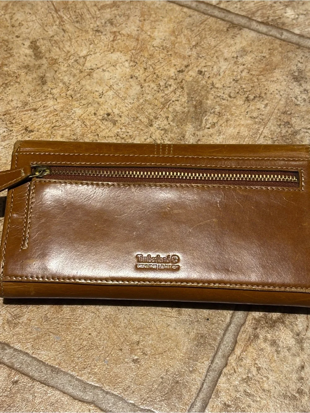 #Vintage  #Timberland Caramel Canvas Card Wallet#genuineleather